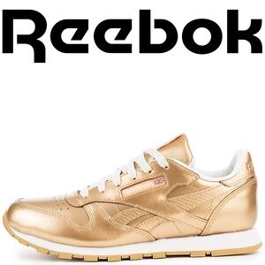 Reebok • Gold Classic Leather Sneakers